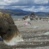 Bouldering on the beach (Dave Dillon)