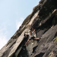 Duncan stretching it on Strada Del Nivolet, Valsaveranche (Colin Maddison)