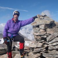 Jim on the summit of Bca di Monciair (Gareth Williams)