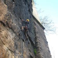 Andy on the middle section of King of the Swingers. (Roger Dyke)