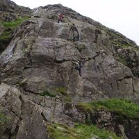 Colin and Andy on Middlefell Butress (Gareth Williams)