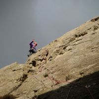 Made it! Crag atop 'Kennel Wall' (Colin Maddison)