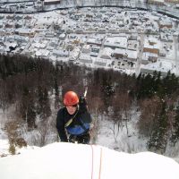 Craig giving it some stick on P2 of Klapfoss (Colin Maddison)