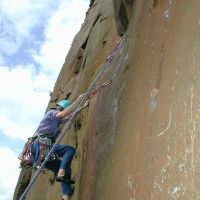 Sheena falling off Great Portland Street (Roger Dyke)