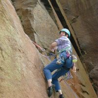 Sheena laughing at the whole idea of going up GPS (Roger Dyke)