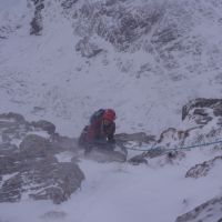 Emily on final Buttress (Andy Stratford)