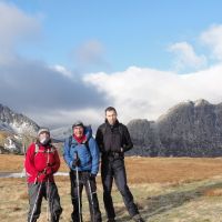 Glyders Traverse team - Jo Stratford, Bob Kelly, Andy Basford (Andy Stratford)