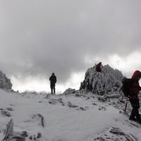 Andy S, Andy B & Bob on Glyder Fawr summit (Jo Stratford)