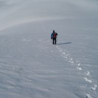 The Old Man of Ben Macdui breaking trail (Colin Maddison)