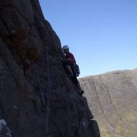 Liam Brady on Cioch Nose, Applecross (Jim Symon)