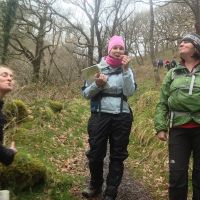 Tasting sorrell from the hillside (Emily Pitts)