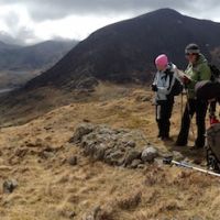 Panorama looking out left to Tryfan (Emily Pitts)