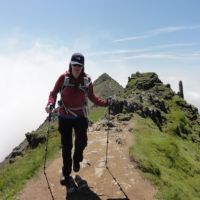 Jo Stratford on Snowdon South Ridge (Andy Stratford)