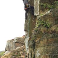 Andy on Owl's Arete (Dave Dillon)