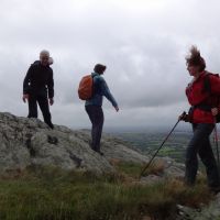 Meanwhile, on the Glyders, Christine didn't need a hairdryer.... (Jo Stratford)