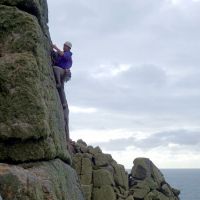 Jim on South Face Direct (Dave Wylie)