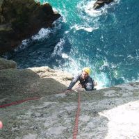 Topping out on Suicide Wall (Colin Maddison)