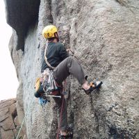 Gareth on Samson Arete (E2), Sennen (Colin Maddison)