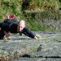 Simon on Railway - Hoad Slabs (Dave Wylie)