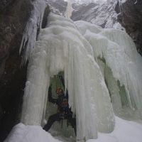 In the cave at the start of Trappfoss (David Bish)