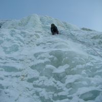 Craig on P4 to Menn og et Foster (WI 4) (Colin Maddison)