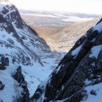 JIm coming up P1 of Slingsby's Chimney (Andy Stratford)