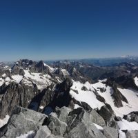 Summit view North East with Mont Blanc massif visible top right (Andy Stratford)