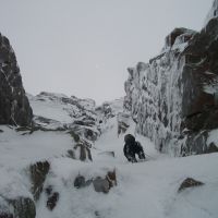 Craig Marsden - P1 Patey's Route (IV 5), Coire an t'Sneachda (Colin Maddison)