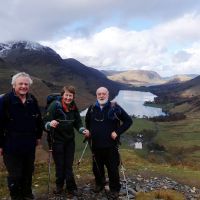 Chris, Midge and John on Fleetwith Edge (Dave Wylie)