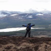 Meirion contemplates take off - a little breezy on top (Andy Stratford)