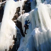 Steve Graham on Gaustaspøkelse (WI 4), Krokan, Rjukan (Colin Maddison)