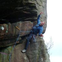 Mike's hands-free rest on "Walleroo" (E2, 5c) (Dave Wylie)