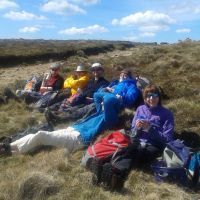 Lunch Stop above Williams Clough (Trish Cranston)