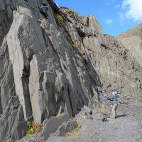 Vic on Steps of Glory, belayed by Lucie (Gareth Williams)