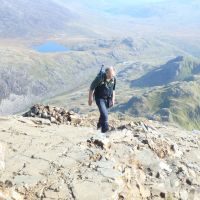 Sunday scramble - Lester on Crib Goch (Dave Shotton)