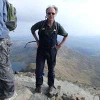 Sunday scramble - Lester joins the crowds on Yr Wyddfa summit (Dave Shotton)