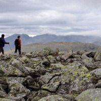 Descending from the summit of the Old Man (Philip Hartwell)