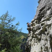 Girls climbing day at Bramois (Christine Beeston)