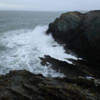 Wild surf at Porth Gwalch #1 (Dave Shotton)