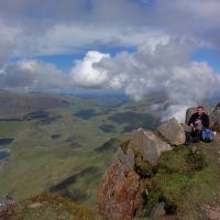 Highly Commended - Mark on Lliwedd summit on the final leg of the Snowdon Double Horseshoe (Andy Stratford)