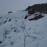 Stuart Hurworth on P1 Smiths Route V,5 Ben Nevis (Andy Stratford)