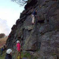 John on Overhang Crack (Daniel O'Brien)