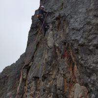 Rob cleaning Outside Tokyo (6b) (Daniel O'Brien)