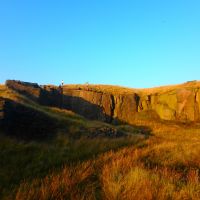 Spanner Wall area in the setting sun (Dave Shotton)