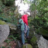 Roger leads the way to the start of Oberon (Dave Shotton)