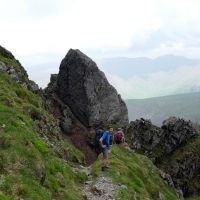 Jim and Andy at the start of the West Wall Traverse (Dave Wylie)