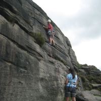 Nils & Gowry on Stokers Hole HS4a (Roger Dyke)
