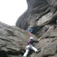 Gowry & Cathy on the classic Inverted Staircase (Roger Dyke)