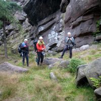 Brian, Nils and Dave en route to Heather Slab (Roger Dyke)