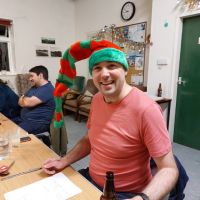 Stuart getting into the Xmas Spirit (Andy Stratford)